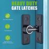 A84E-Barn Door Lock Hardware, 90 Degree Heavy Duty Gate Latches Flip Latch Safety Door Bolt Latch Lock 2 Pack
