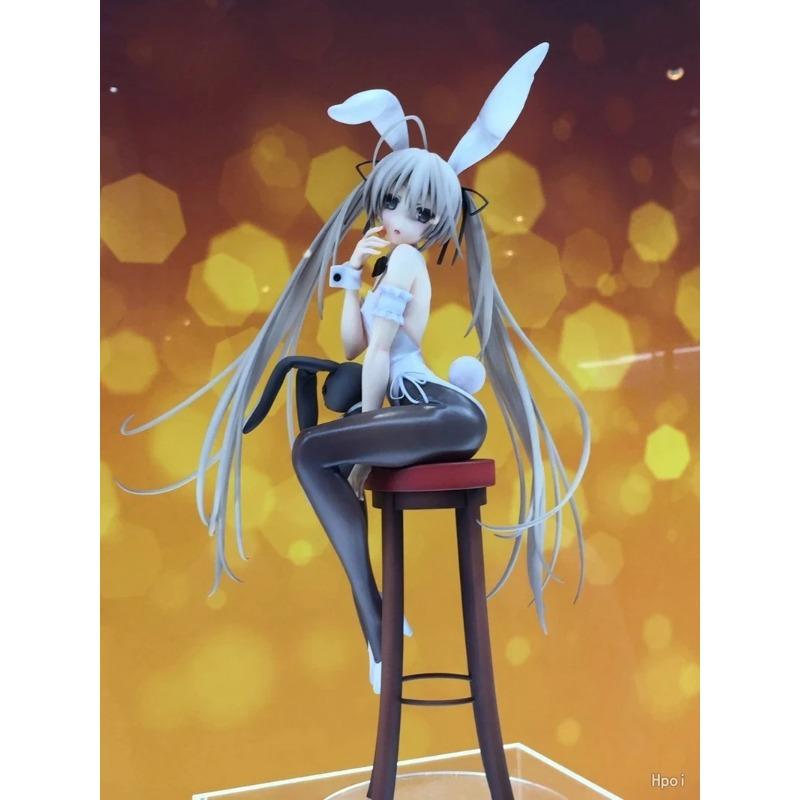 17CM Anime Role Kasugano Sora Figure Rabbit Girl Black Silk Sexy Model Toy Gift Action Doll Pressing Instant Noodles Poseable Articulated Scale