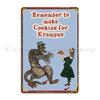 Cookies For Krampus Metal Plaque Poster Mural Funny Vintage Custom Cinema Tin Sign Poster