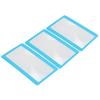 20PCS Magnifying Glass Card Portable Clear Lens Blue Frame Credit Card Size Magnifier for Stamp Collectors