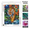 Diy Diamond Painting Full Round Kit Embroidery Mosaic Tiger Cross Stitch Rhinestone Wall Art 30x40cm
