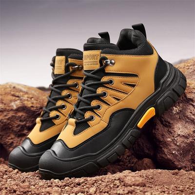 Herren Sportschuhe Herren Freizeitschuhe Leder Outdoor Bergsteigen Wandern Plateau Modisch Laufen Tennis Slipper