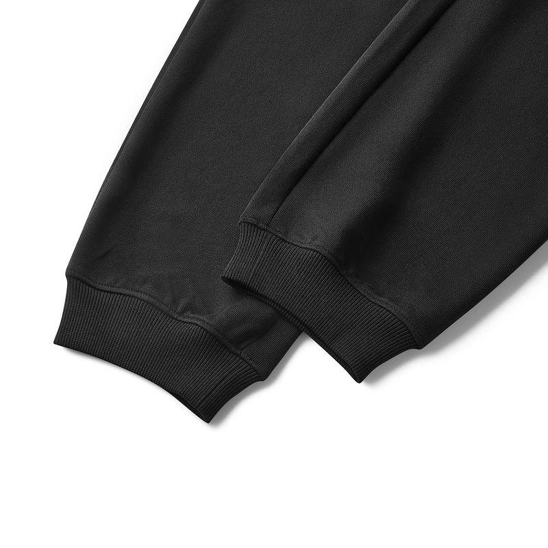 Skechers Warm Cuffed Versatile Loose Comfortable Knitted Sports Pants Men Bottoms Carbon-Black L125M006-0018