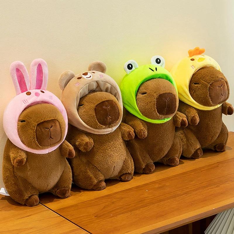 22cm Capybara Plush Toy - Cute Simulation Capibara Stuffed Animal Soft Doll Anime Fluffy Gift for All Ages
