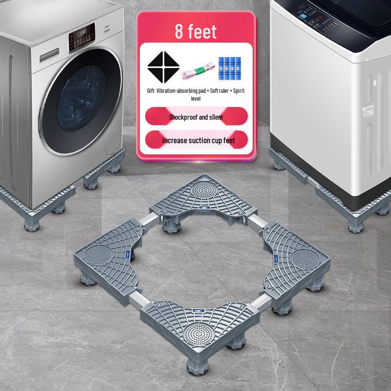 Adjustable Moisture-Proof Washing Machine Stand with Drum Impeller