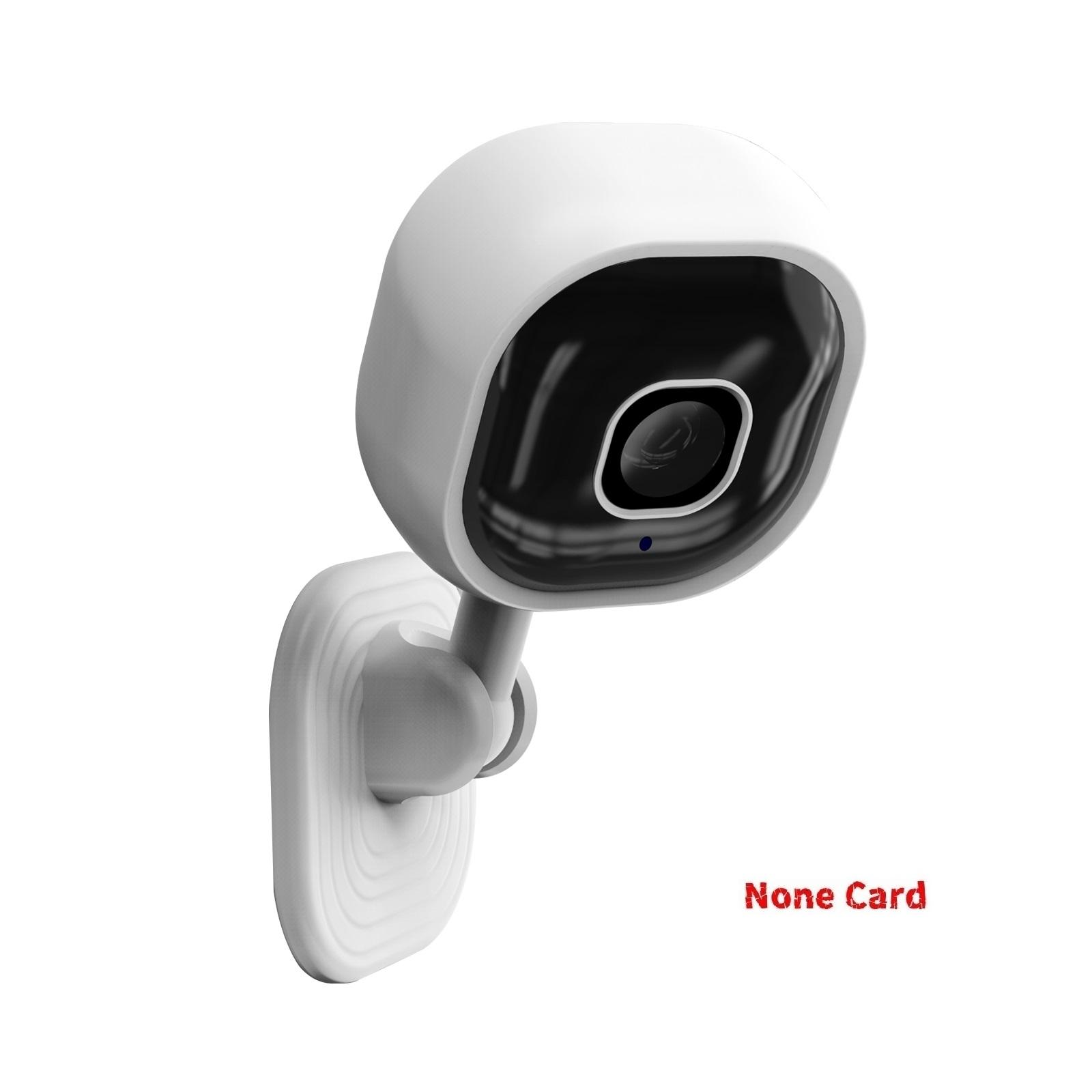 

1080P HD WiFi Camera, Indoor Security Camera, Night Vision, Two-Way Audio, Human Detection, Security Camera None Card білий