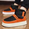 Cotton Shoe Warm Cold Proof Platform Men's Snow Boots Sale Waterproof Fleece Original Deals Casual Work Offer Male Winter Shoes