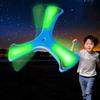 Brinquedo de Disco Voador Esportivo ao Ar Livre Boomerang Luminoso de Eva Dardo de Retorno Spinner Cruzado de Três Folhas Jogo Interativo