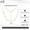 EFFIE QUEEN 100% S925 Silver 14k Gold Round Freshwater Pearl Choker Necklace Natural Jewelry for Women Banquet Party Gift GPN90
