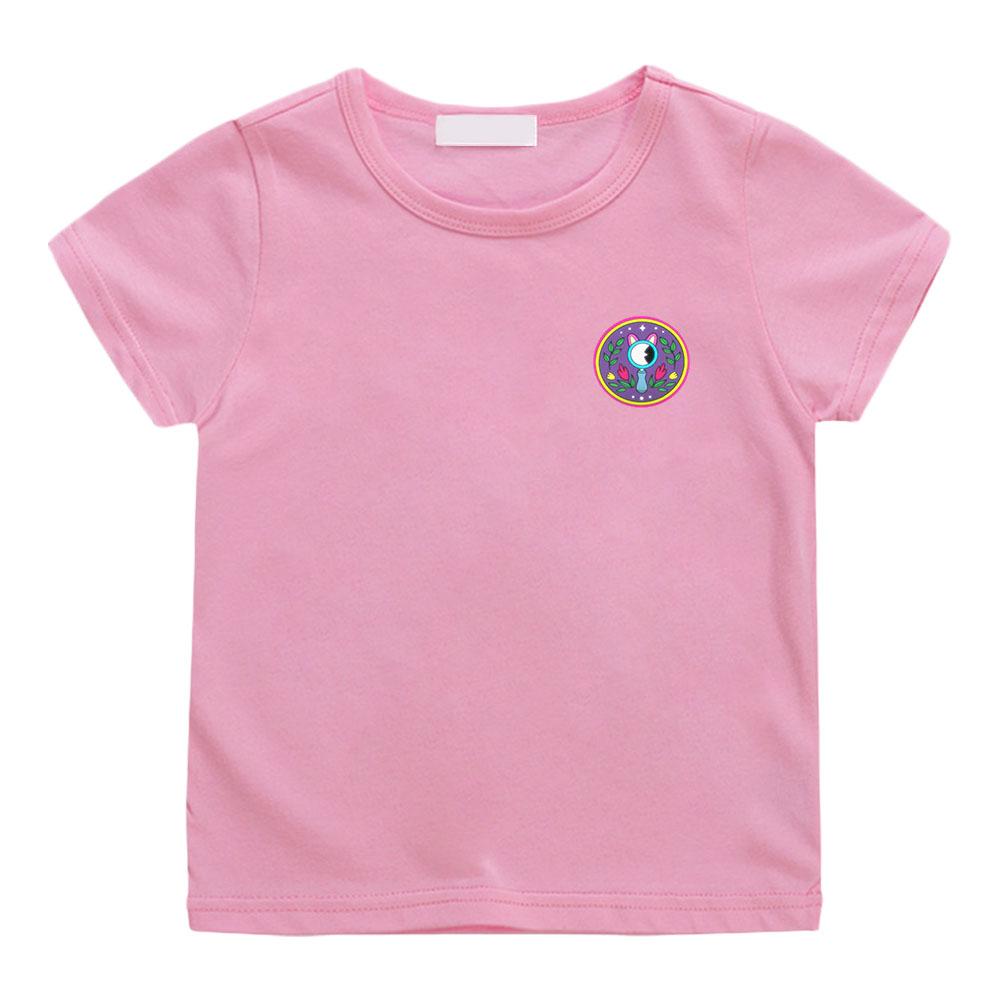 The Creature Cases Simple-style T-shirt Cotton 100% Casual O-neck Cute Cartoon Boys and Girls Top Manga Anime Print Tees Summer