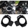 Black Mirror Mount Clamp for 1" Handlebars with 3/8" mirror stem- Motorcycle For Harley Chopper Bobber Touring