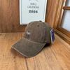 Niche design sense old cap washed embroidery soft top baseball cap spring and autumn new versatile show small face
