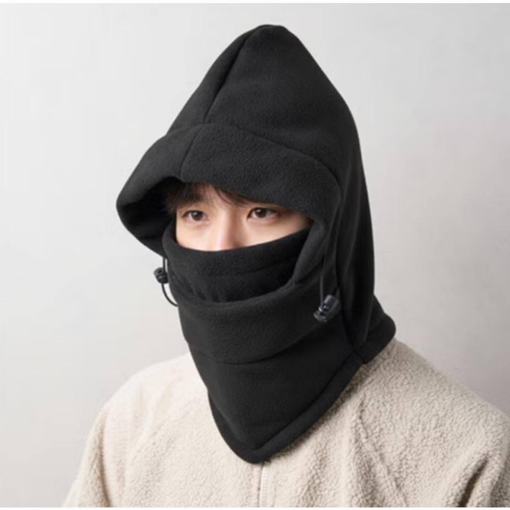 Paraorecchie Termici con Cappuccio / passamontagna (Nero)
