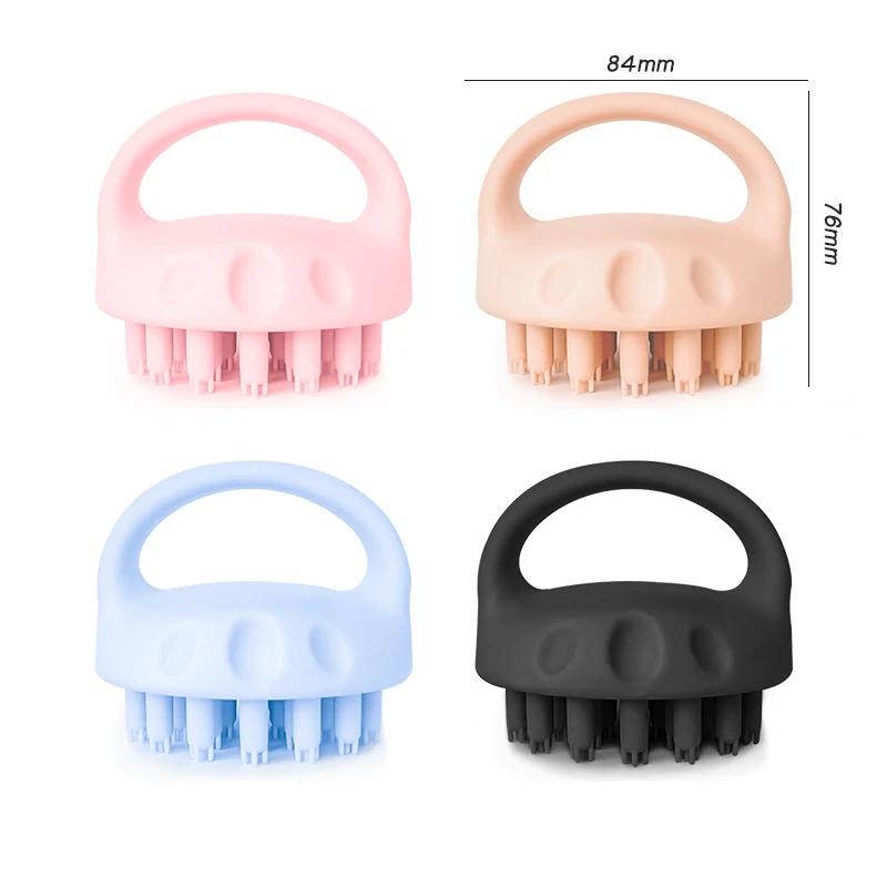 Hair Scalp Massager Shampoo Brush Soft Silicone Hair Washing Brush Comb Body Massage Shampoo Brush Clean Scalp Spa Massage Comb
