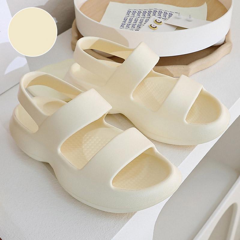 

Пляжные тапочки женские толстые женские сандалии на платформе летние нескользящие уличные женские тапочки женские повседневные туфли лето 2024 36-37(suit 35-36)