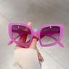 Cat Eye Sunglasses Women Fashion Halloween Party Gradient Decor Shades Trendy Brand Design Candy Color Rim Sun Glasses