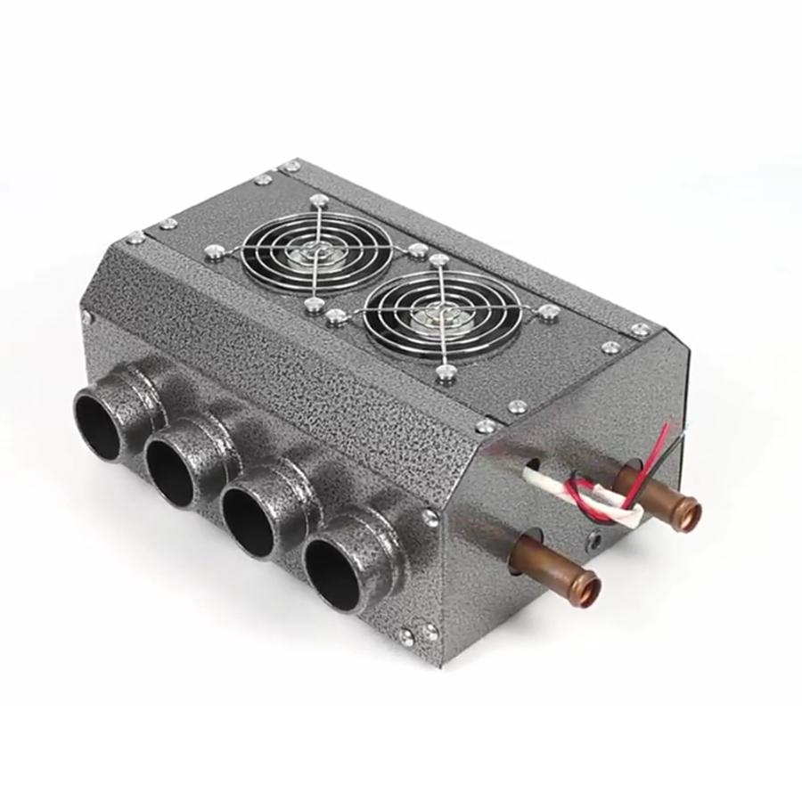 Universal Heater 12V Dual Sides 8 Port 14 Pass All Copper Coil for Car Truck Vintage Muscle Car Under-dash