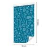 Wallpaper School Supplies turquoise background, turquoise center 50x1000