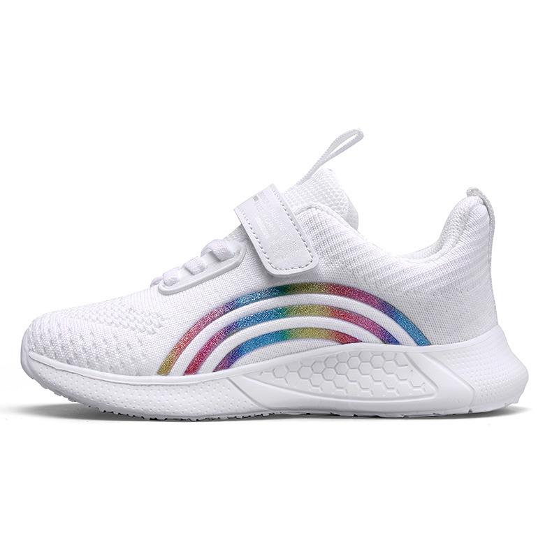 Design Red Trainers Shoes for Kids Girls Comfortable Platform Girl Sports Shoes Large Children's Running Sneakers