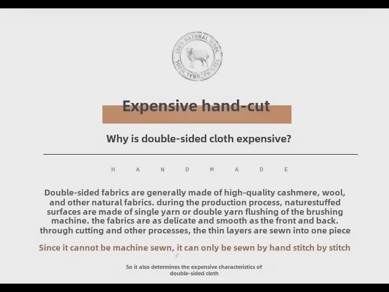 Abrigo de Lana de Largo Medio para Hombre con Piel de Visón, Forro Desmontable de Plumón de Ganso y Cuello Mao