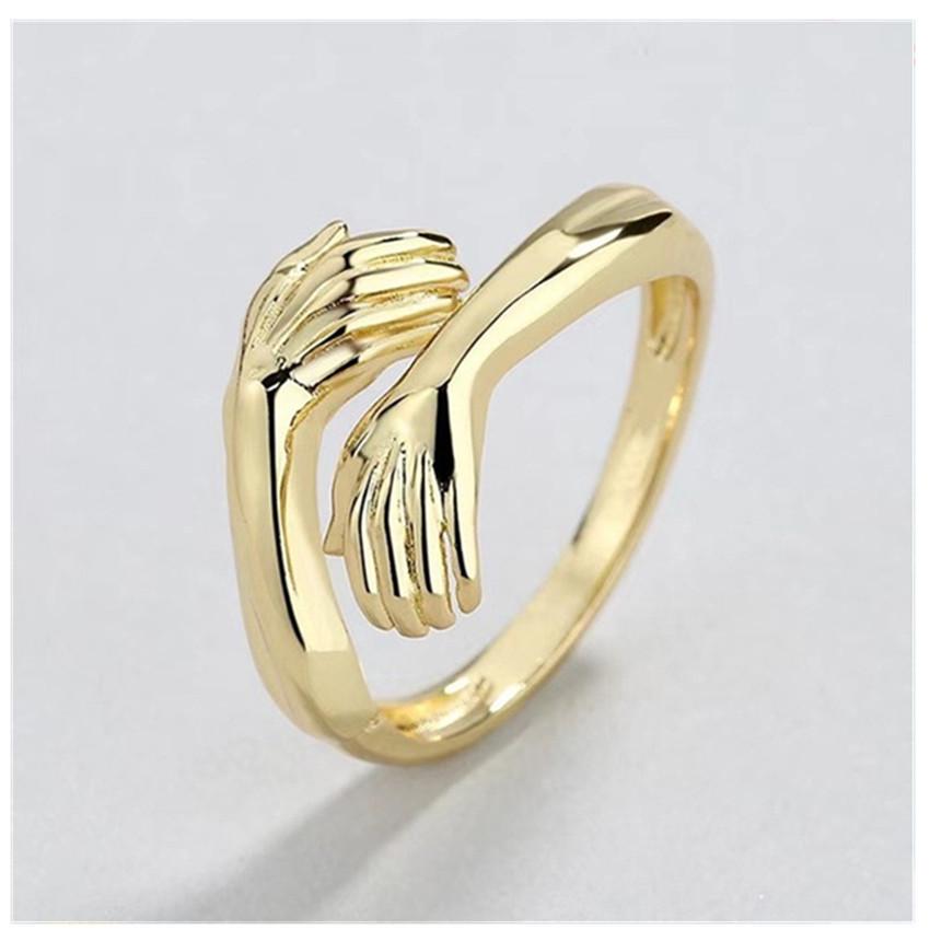 

Новый стиль Минималистский дизайн Открытое парное кольцо для объятий One Size