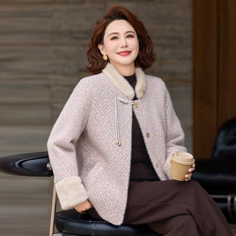 

Упакуйте новое плюшевое и утолщенное шерстяное пальто на осень и зиму к 0 женским пальто высокого класса 5XL [recommended 150-80kg]