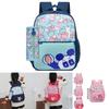 Fashionable Large Capacity Canvas Cartoon Backpack For Elementary School Kids Unisex