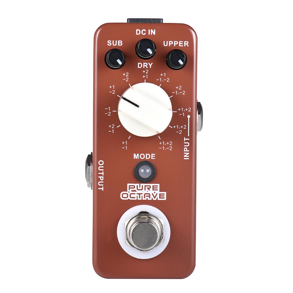 MOOER PURE OCTAVE Mini Octave Guitar Effect Pedal 11 Octave Modes True Bypass Full Metal Shell