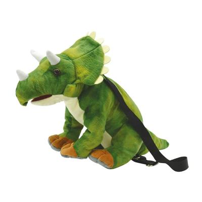 Yamani Dynamic Earth Triceratops Plyšový Batoh, Přibližně 34 cm V x 20,5 cm Š x 53 cm H, Číslo produktu 11155, Zelený