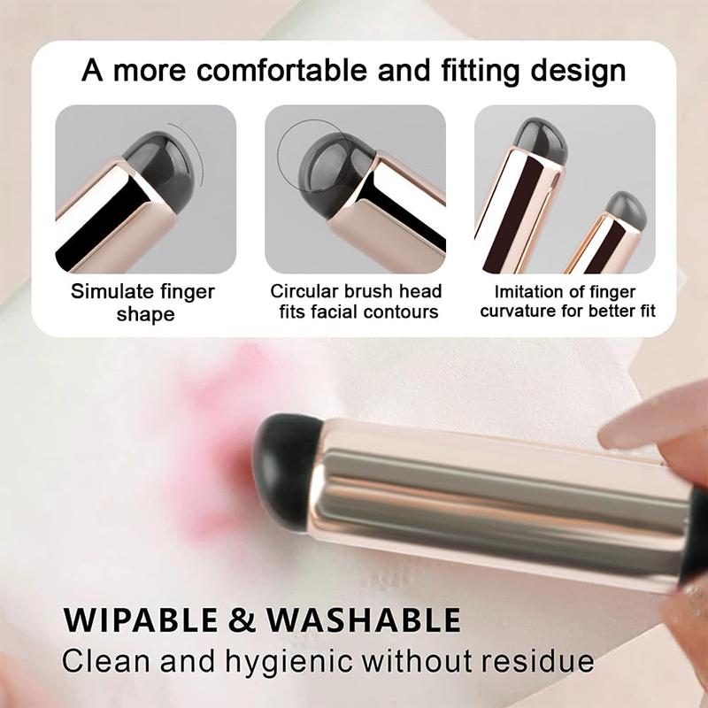 Silikon Runder weicher Lippenpinsel Lippenstift Anwendung Wischpinsel Mädchen Kosmetische Werkzeuge Make-Up Pinsel