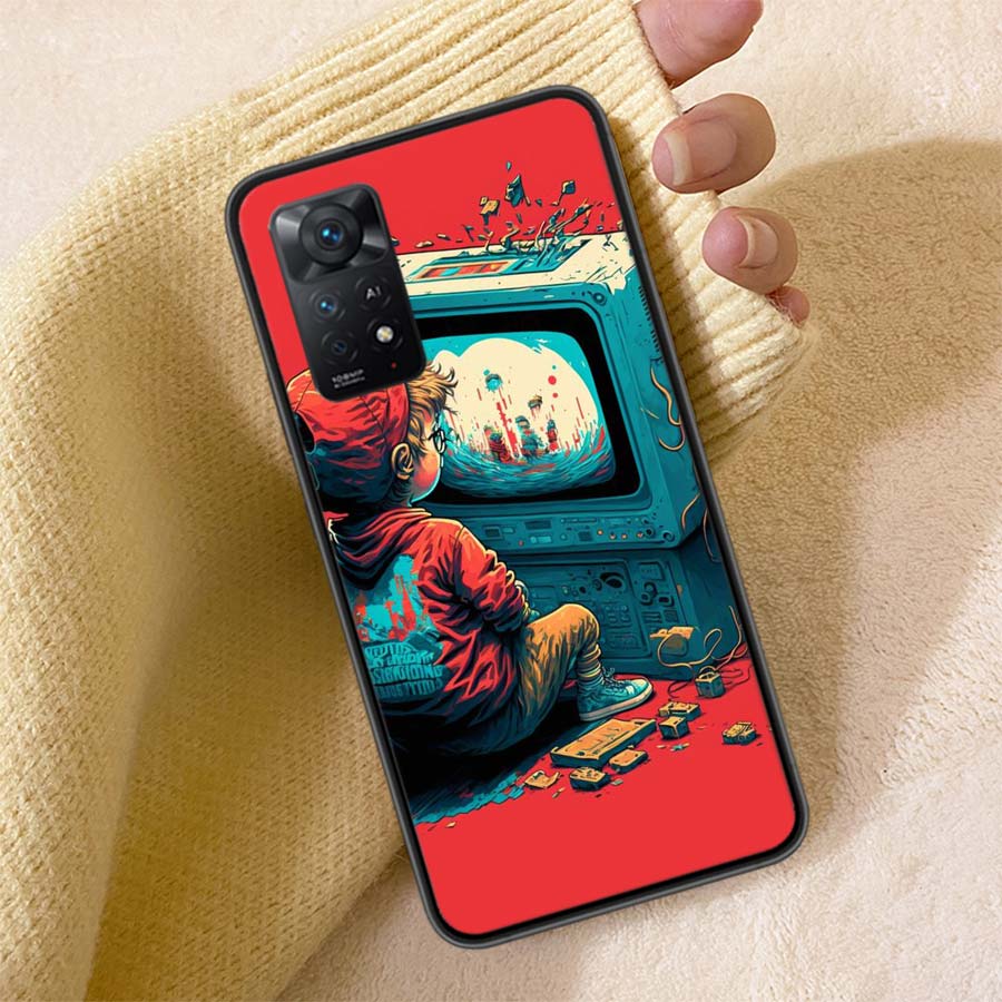 Devils Addicted To Game Consoles Phone Case For Redmi Note 13 14 15 Pro Plus 12 13C 12C 15C 9 10 10C 9T 9C 9A TPU Soft Cover Cle