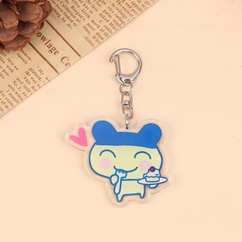 Acrylic Gogo Tamago Q Version Mobile Phone Chain Mametchi Kuchipatchi Mimitchi Gozarutchi Key Chain Cell Phone Pendant Gifts