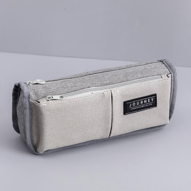 Stifttasche, erweiterte Leinwand-Stifttasche, Schule, große Kapazität, Stifttasche, Jungen-Stifttasche, einfache Stifttasche, Studenten-Briefpapier-Tasche, große Stifttasche