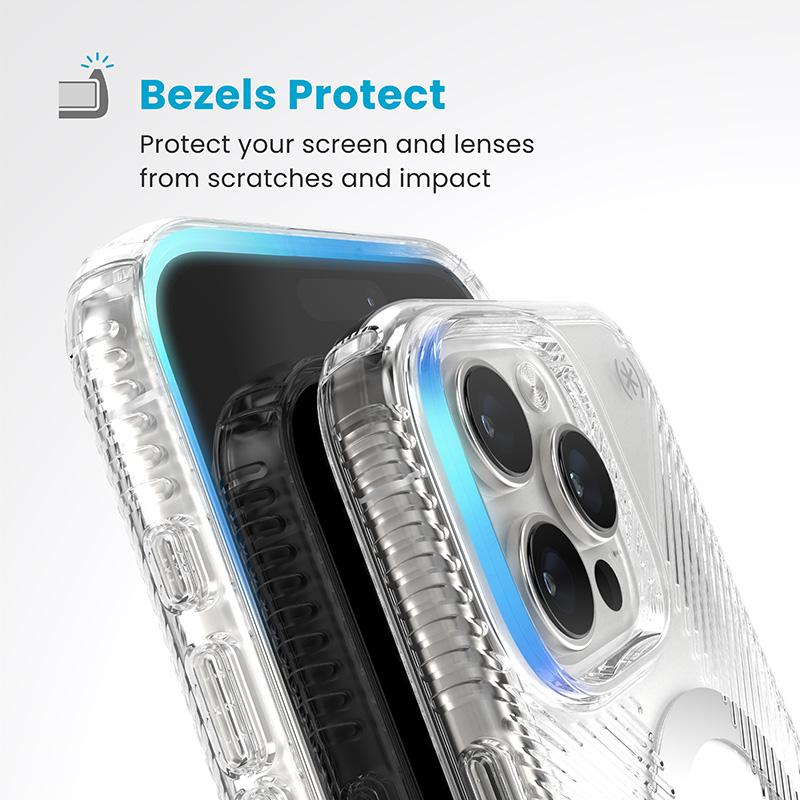 Speck Presidio Perfect-Clear Grip Magsafe - Etui Iphone 16 Pro Max (Clear / Chrome Finish / Serene Silver)