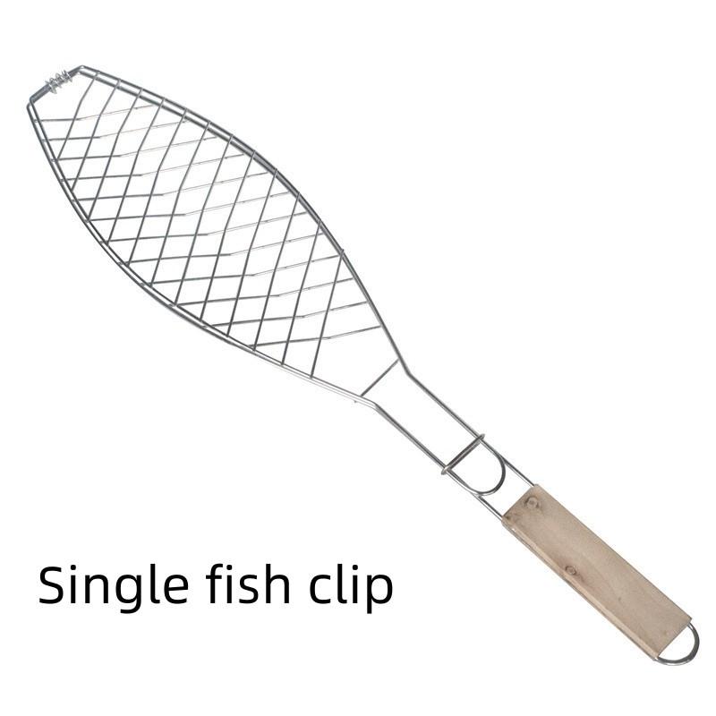 Outdoor Roasting Fish Grilling Basket Vegetable with Folding Handle Flexible Nonstick Barbecue Tool Portable Burger Mesh BBQ
