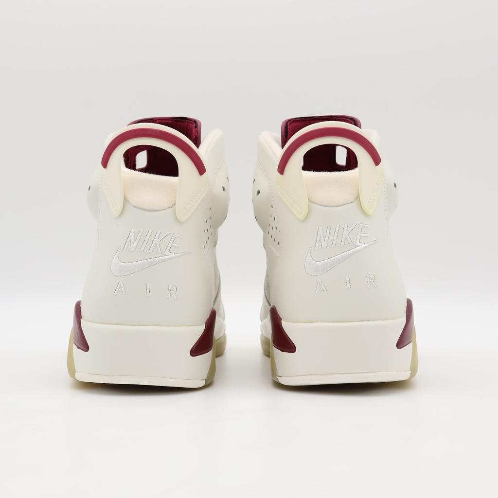 384664-116 Nike Air Jordan 6 Retro Maroon White Red Cream Ivory Burgundy Wine