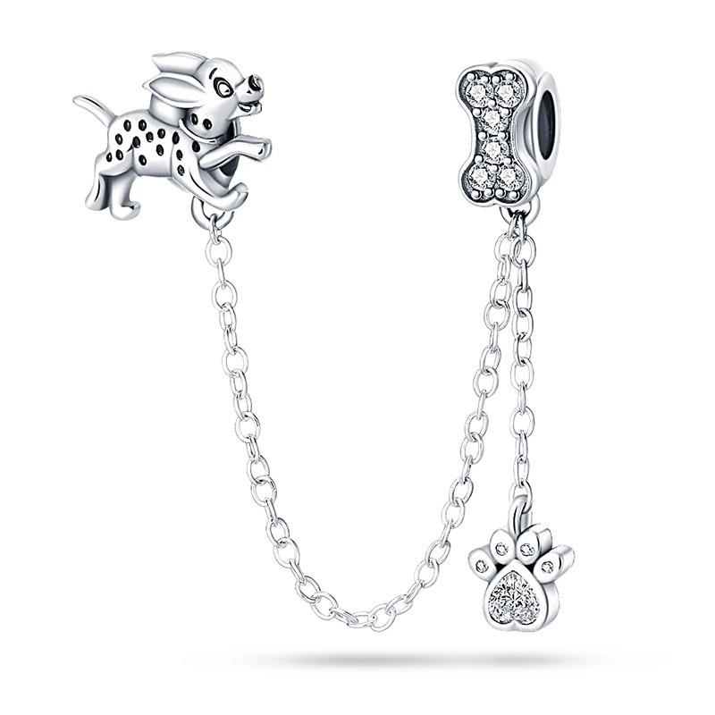 Copper Sun And Moon Plum Blossom Safety Chain Piece Bead Charms For 3Mm Original Bracelets Diy Jewelry Birthday Crafting