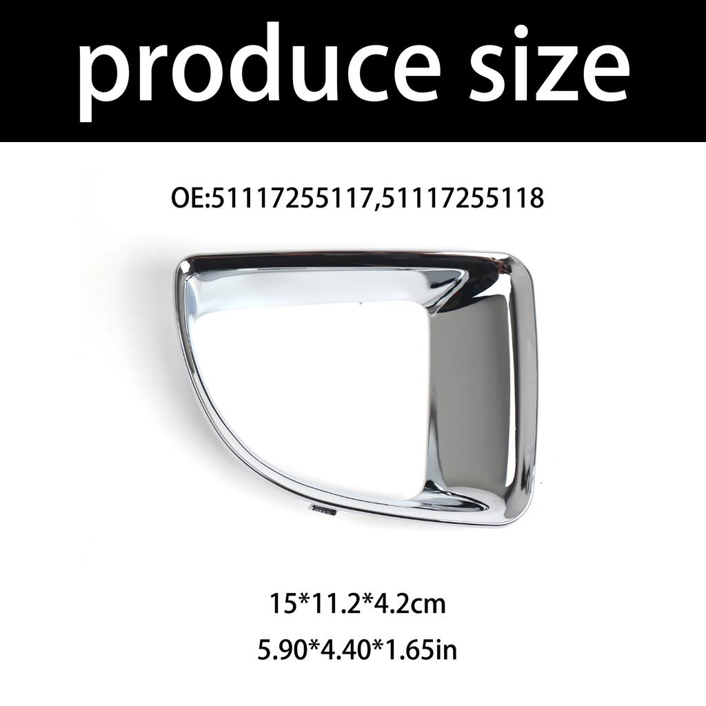 Front Bumper Ventilation Frame Mirror Finish decors Exterior Enhancement Reflective Electroplated Trim for Car Mini R55