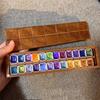 24grid 2ml Professional Grade Transparent Watercolor Pigment Packaging Box Art Supplies Outdoor Painting Watercolor Palette Tool