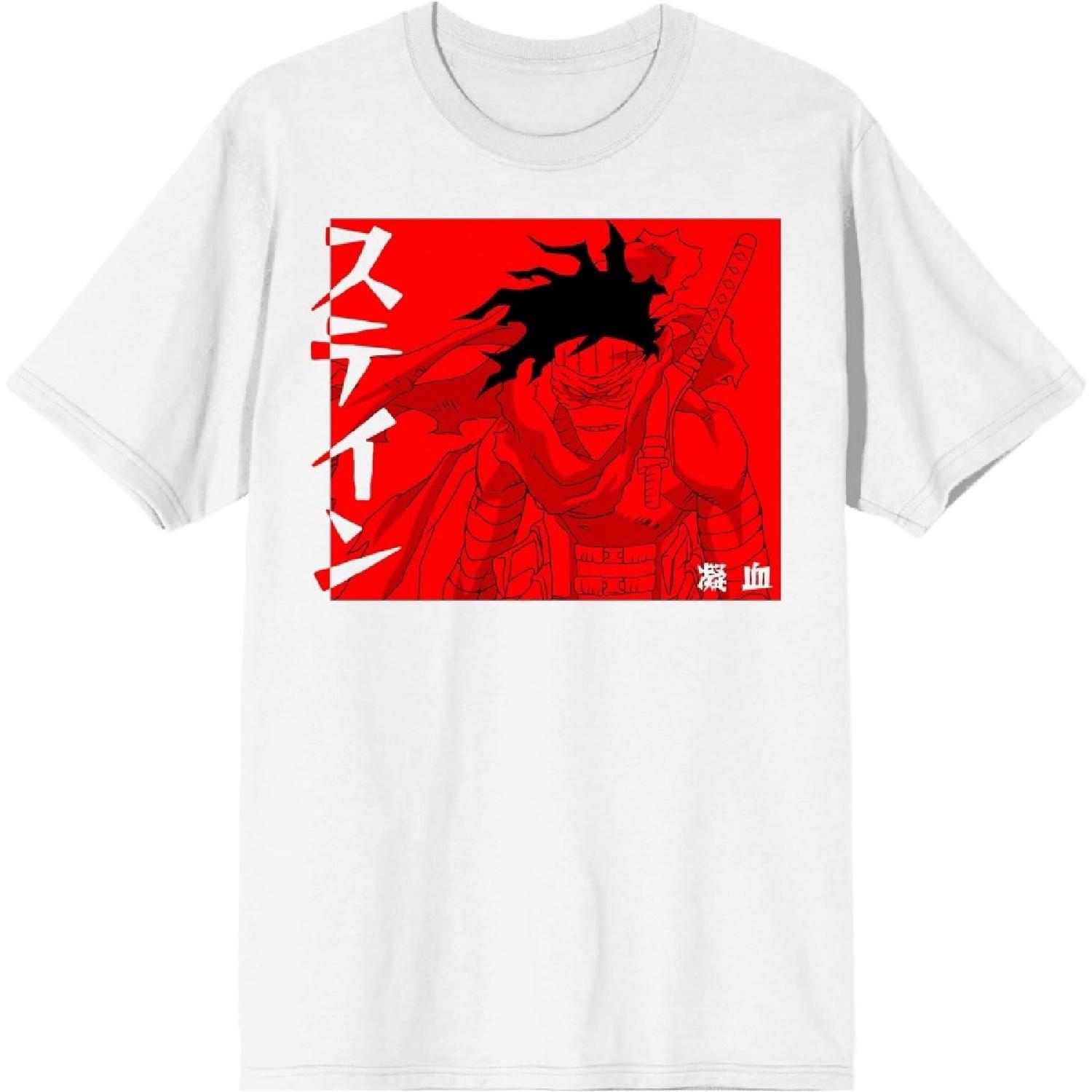 Stain & Iida My Hero Academia Anime Character Mens Black Shirt XXXXXL белый