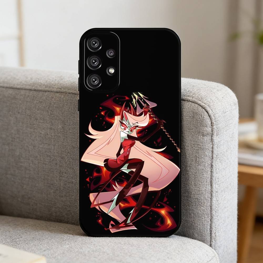 H-Hazbin Hotel C-Charlie Morningstar  Phone Case For Samsung S25,S24,S21,S22,S23,S30,Ultra,S20,Plus,Fe,Note,10,9,5G Black Cover