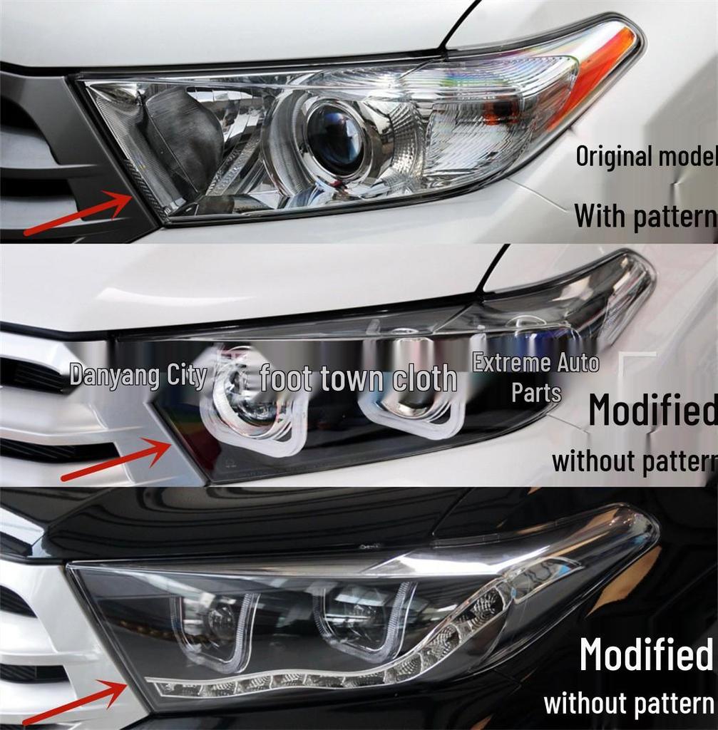 12-14 Highlander Headlight Transparent Cover Lens