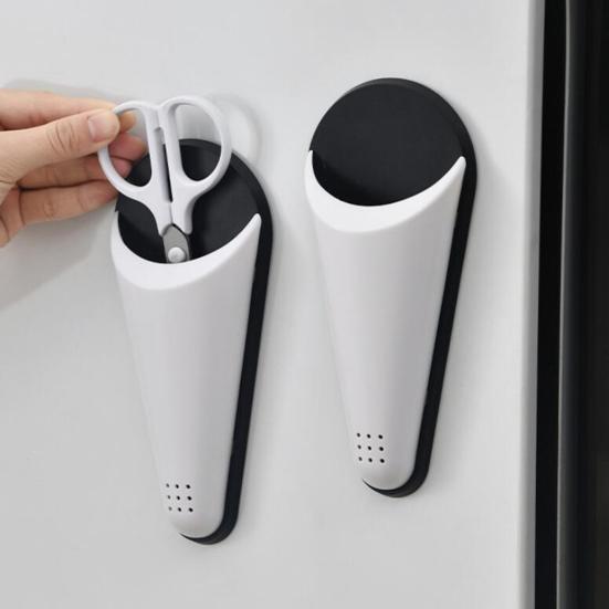 Magnetic Scissors Holder Detachable Refrigerator Magnetic Scissors Storage Box for Home Kitchen