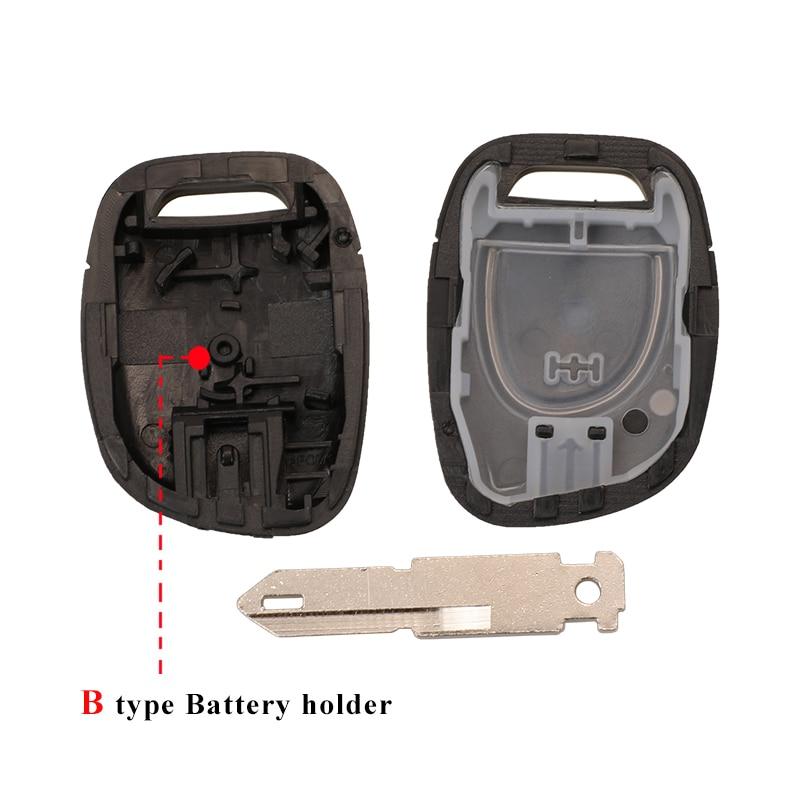 

Jingyuqin Remote NE73 Blade Key Shell Чехол для Renault Twingo Clio Kangoo Master Symbol 1 Кнопка без чипа Брелок Чехол Корпус Замена корпуса B style