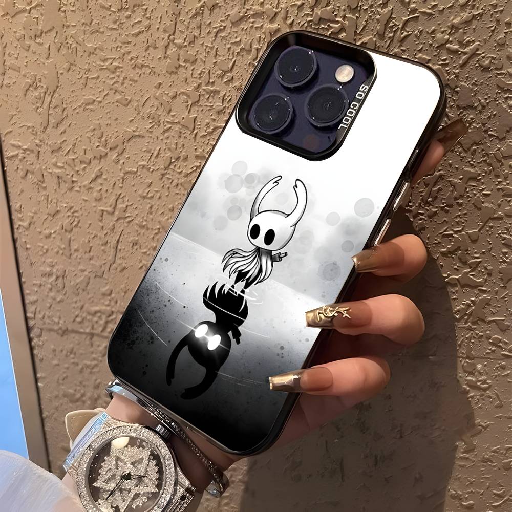Hot H-Hollow K-Knight Game Phone Case For iPhone 17,16,15,14,13,12,11,Pro,XS,Max,Plus,Mini,SE4,E Black Matte Shockproof Cover