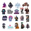 50 Games Doodle Stickers Car Suitcase Motorcycle Helmet Refrigerator Water Cup Decoration Stickers