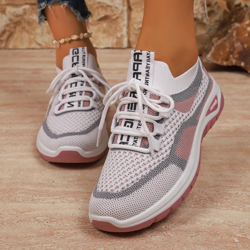 Fashionable Shallow Lace Up Vulcanized Shoes For Spring And Autumn New Round Toe Comfortable Casual Sports Shoes For Women