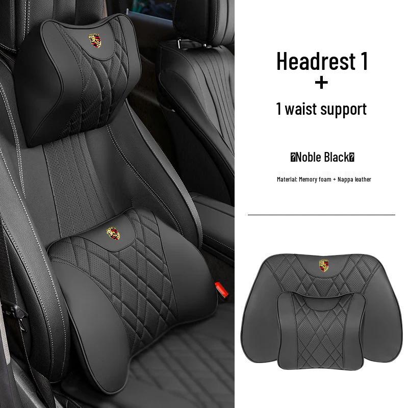 Porsche Cayenne, Macan, Panamera, 911/718 Car Headrest & Lumbar Support Cushions