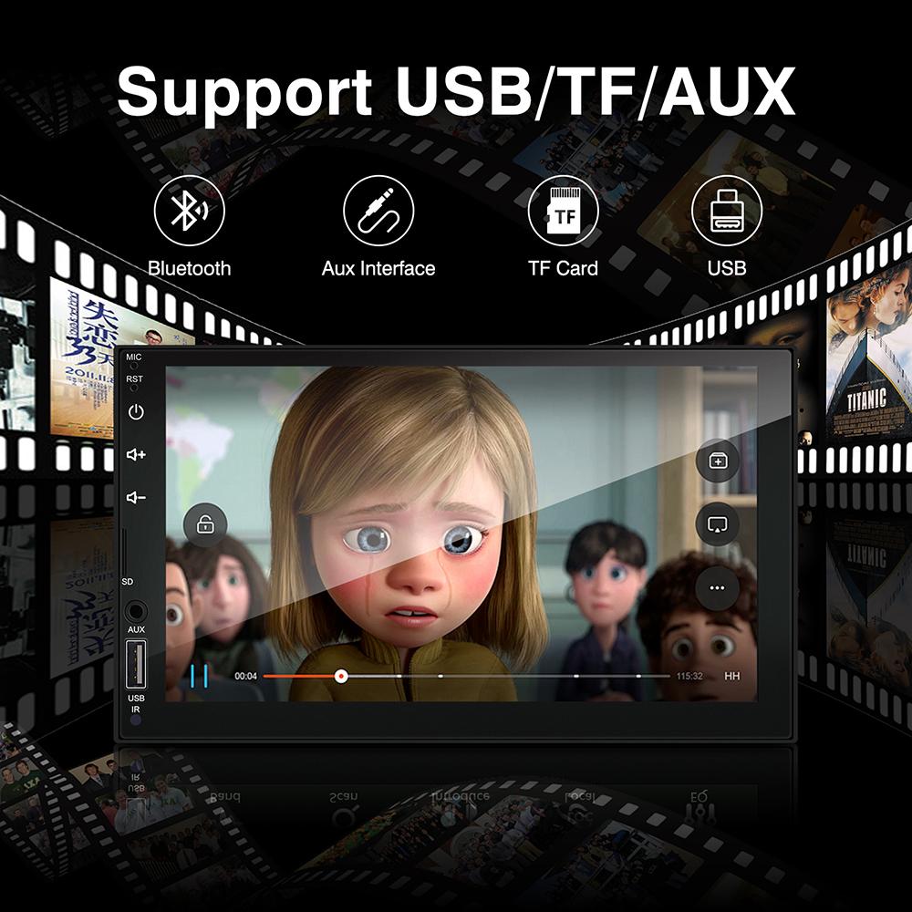 2din Car Radio 7inch Carplay Android Auto Multimedia MP5 Player Car Stereo Bluetooth USB TF FM For Toyota Honda Car Radio