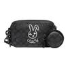 New Charter Coated Canvas With Calfskin Combo Bag, Shoulder Bag, Crossbody Bag Trumpets Men's Black CF932-A5F